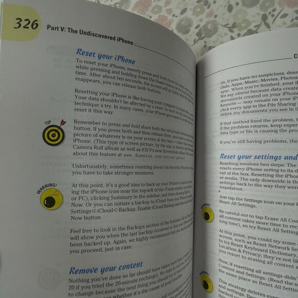 iPhone for Dummies, 9th Edition, Paperback Book, A Riley Brand, 2016 - Picture 4 of 8